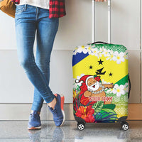 Personalised Malampa Joyeux Noel Luggage Cover Proud To Be a Ni-Van Sand Drawing Art - Polynesian Pride