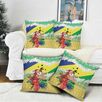 Personalised Malampa Joyeux Noel Pillow Cover Proud To Be a Ni-Van Sand Drawing Art - Polynesian Pride