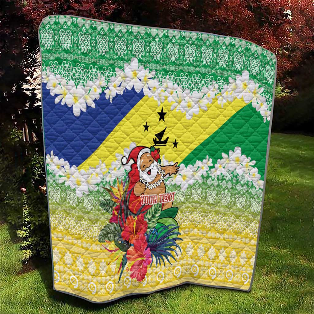 Personalised Malampa Joyeux Noel Quilt Proud To Be a Ni-Van Sand Drawing Art - Polynesian Pride
