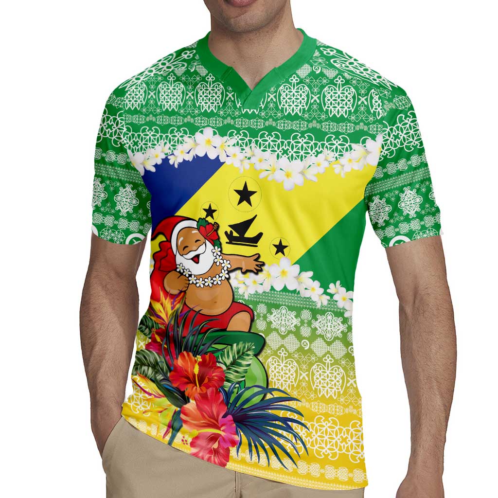 Personalised Malampa Joyeux Noel Rugby Jersey Proud To Be a Ni-Van Sand Drawing Art - Polynesian Pride