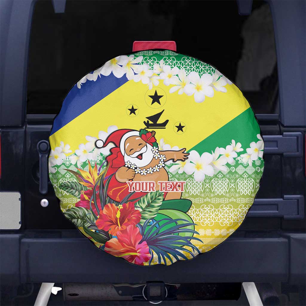 Personalised Malampa Joyeux Noel Spare Tire Cover Proud To Be a Ni-Van Sand Drawing Art - Polynesian Pride