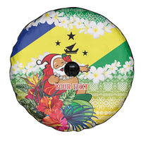 Personalised Malampa Joyeux Noel Spare Tire Cover Proud To Be a Ni-Van Sand Drawing Art - Polynesian Pride