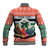 Personalised Penama Joyeux Noel Baseball Jacket Proud To Be a Ni-Van Sand Drawing Art - Polynesian Pride