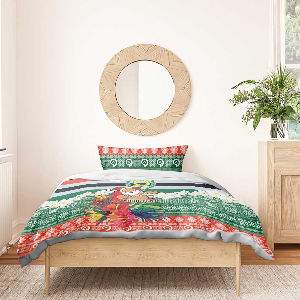 Personalised Penama Joyeux Noel Bedding Set Proud To Be a Ni-Van Sand Drawing Art - Polynesian Pride