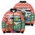 Personalised Penama Joyeux Noel Bomber Puffer Jacket Proud To Be a Ni-Van Sand Drawing Art - Polynesian Pride