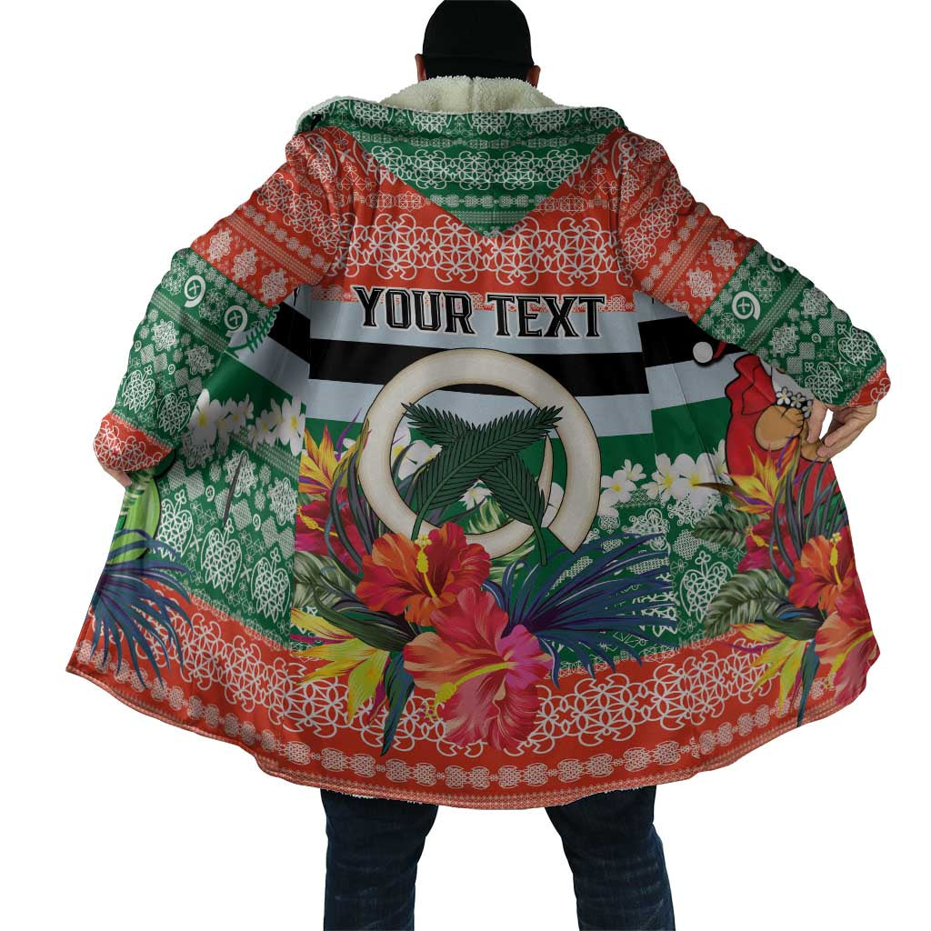Personalised Penama Joyeux Noel Cloak Proud To Be a Ni-Van Sand Drawing Art - Polynesian Pride