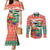 Personalised Penama Joyeux Noel Couples Matching Mermaid Dress and Long Sleeve Button Shirt Proud To Be a Ni-Van Sand Drawing Art - Polynesian Pride