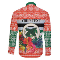 Personalised Penama Joyeux Noel Family Matching Mermaid Dress and Hawaiian Shirt Proud To Be a Ni-Van Sand Drawing Art - Polynesian Pride