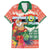 Personalised Penama Joyeux Noel Family Matching Off The Shoulder Long Sleeve Dress and Hawaiian Shirt Proud To Be a Ni-Van Sand Drawing Art - Polynesian Pride