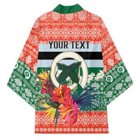 Personalised Penama Joyeux Noel Kimono Proud To Be a Ni-Van Sand Drawing Art - Polynesian Pride