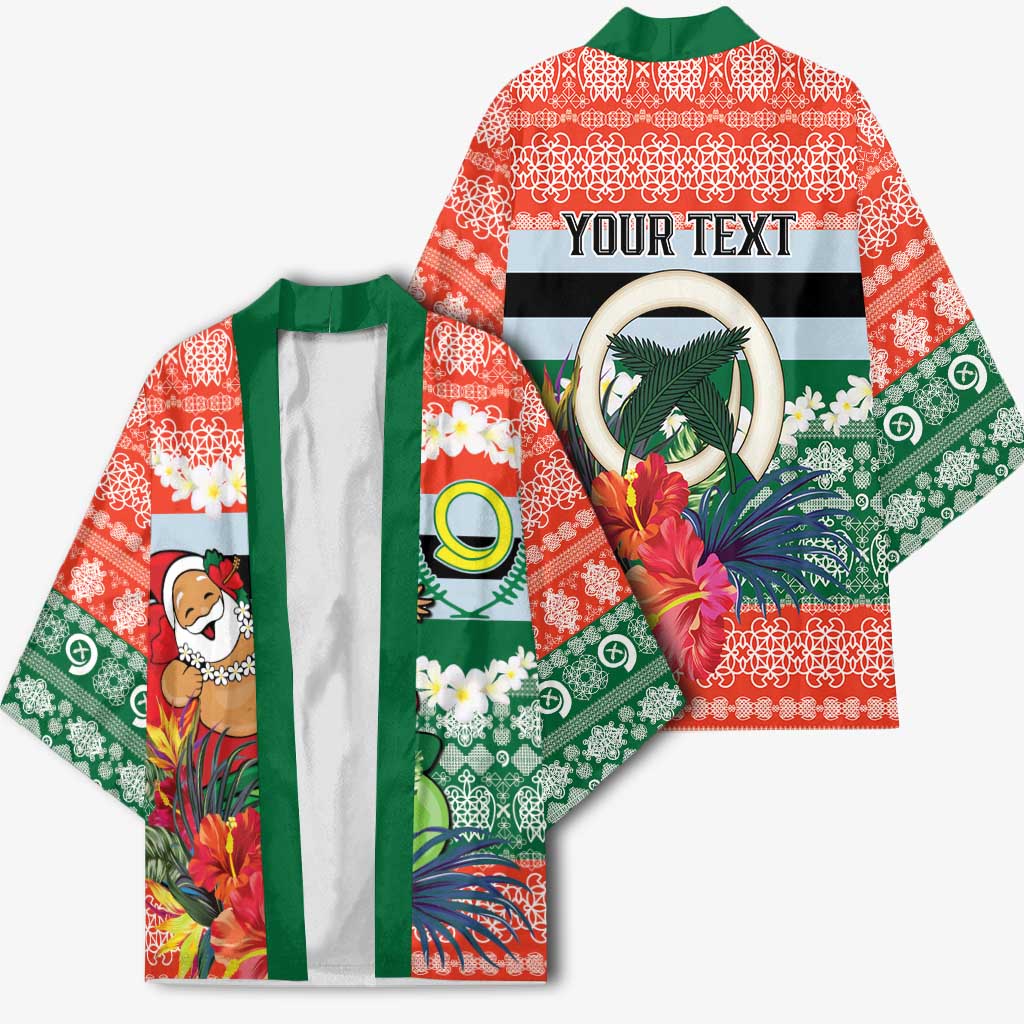 Personalised Penama Joyeux Noel Kimono Proud To Be a Ni-Van Sand Drawing Art - Polynesian Pride