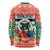 Personalised Penama Joyeux Noel Long Sleeve Shirt Proud To Be a Ni-Van Sand Drawing Art - Polynesian Pride