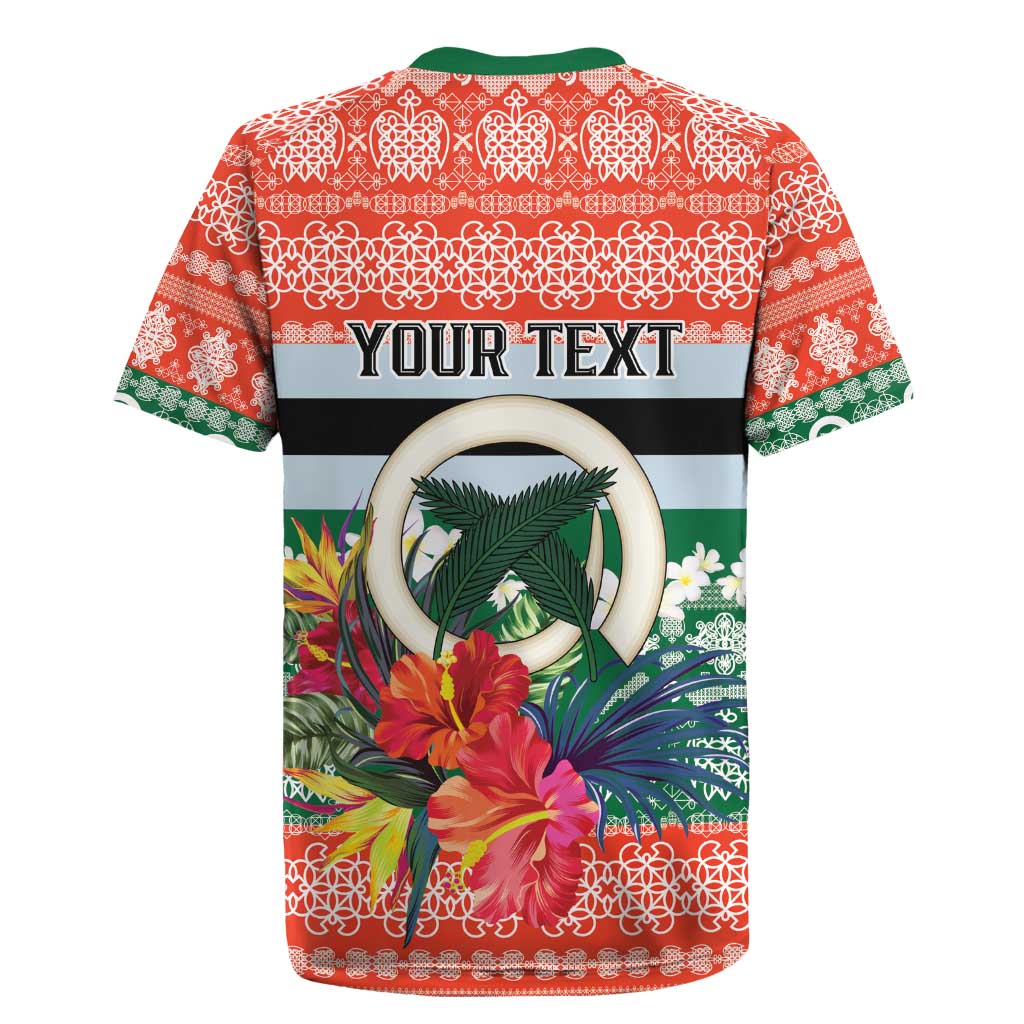 Personalised Penama Joyeux Noel Rugby Jersey Proud To Be a Ni-Van Sand Drawing Art - Polynesian Pride