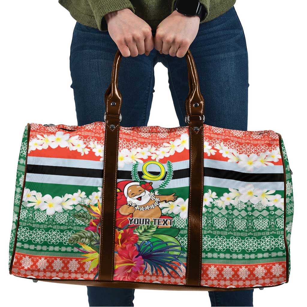 Personalised Penama Joyeux Noel Travel Bag Proud To Be a Ni-Van Sand Drawing Art - Polynesian Pride