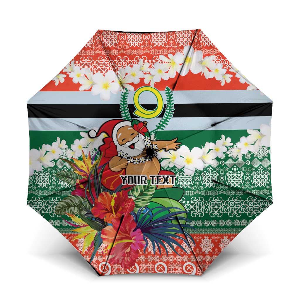 Personalised Penama Joyeux Noel Umbrella Proud To Be a Ni-Van Sand Drawing Art - Polynesian Pride