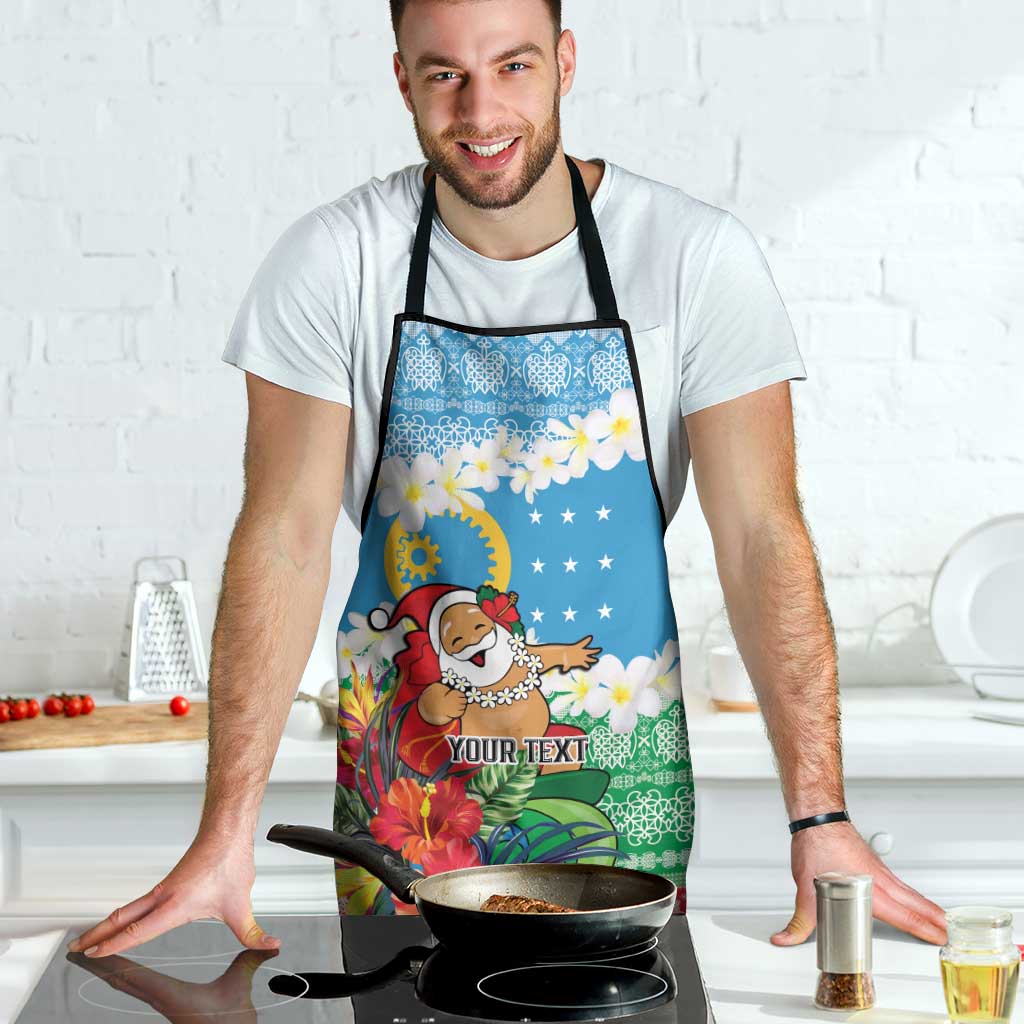 Personalised Sanma Joyeux Noel Apron Proud To Be a Ni-Van Sand Drawing Art - Polynesian Pride