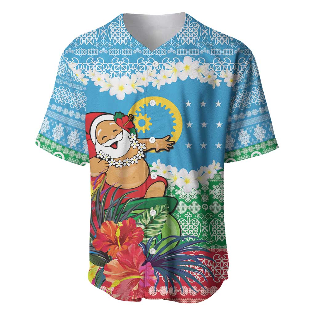 Personalised Sanma Joyeux Noel Baseball Jersey Proud To Be a Ni-Van Sand Drawing Art - Polynesian Pride