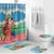 Personalised Sanma Joyeux Noel Bathroom Set Proud To Be a Ni-Van Sand Drawing Art - Polynesian Pride