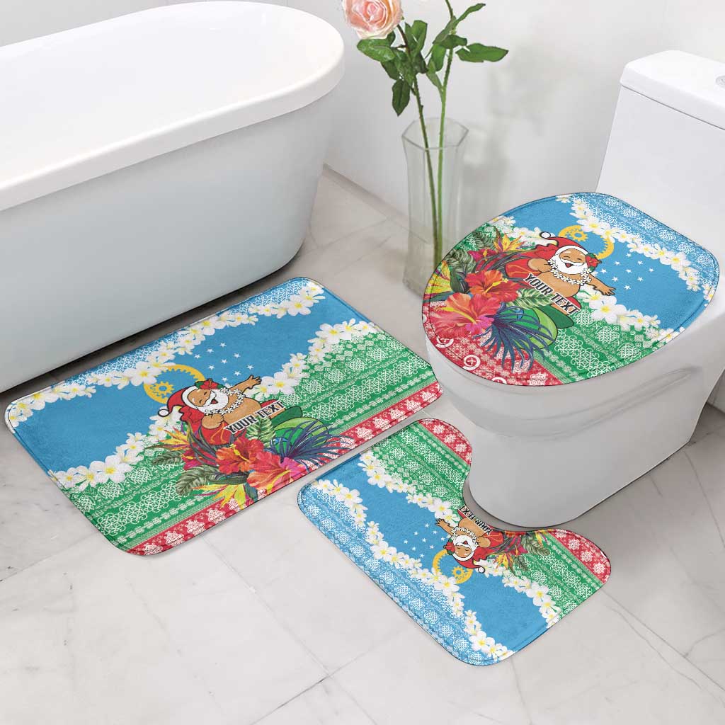 Personalised Sanma Joyeux Noel Bathroom Set Proud To Be a Ni-Van Sand Drawing Art - Polynesian Pride