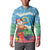Personalised Sanma Joyeux Noel Button Sweatshirt Proud To Be a Ni-Van Sand Drawing Art - Polynesian Pride