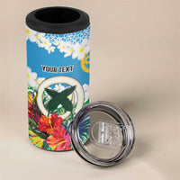Personalised Sanma Joyeux Noel 4 in 1 Can Cooler Tumbler Proud To Be a Ni-Van Sand Drawing Art - Polynesian Pride