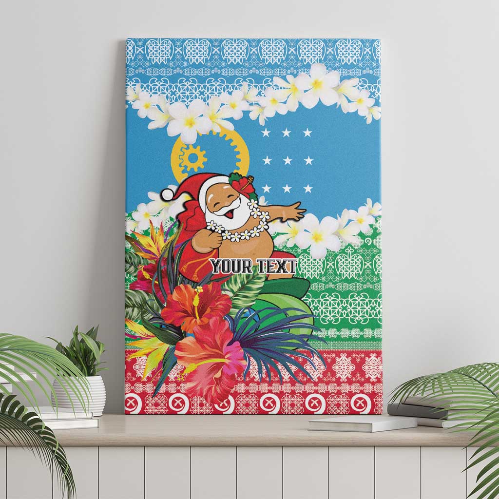 Personalised Sanma Joyeux Noel Canvas Wall Art Proud To Be a Ni-Van Sand Drawing Art - Polynesian Pride