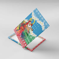 Personalised Sanma Joyeux Noel Canvas Wall Art Proud To Be a Ni-Van Sand Drawing Art - Polynesian Pride