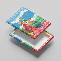 Personalised Sanma Joyeux Noel Canvas Wall Art Proud To Be a Ni-Van Sand Drawing Art - Polynesian Pride