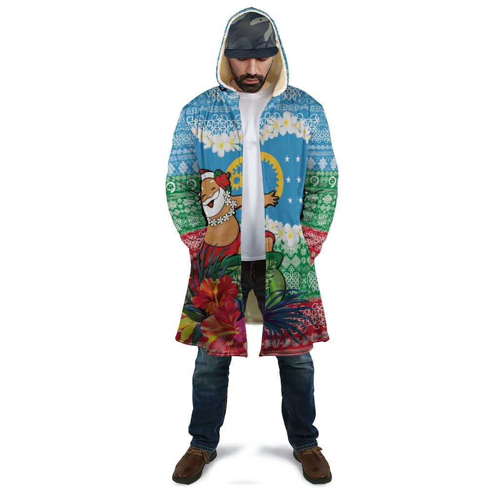 Personalised Sanma Joyeux Noel Cloak Proud To Be a Ni-Van Sand Drawing Art - Polynesian Pride