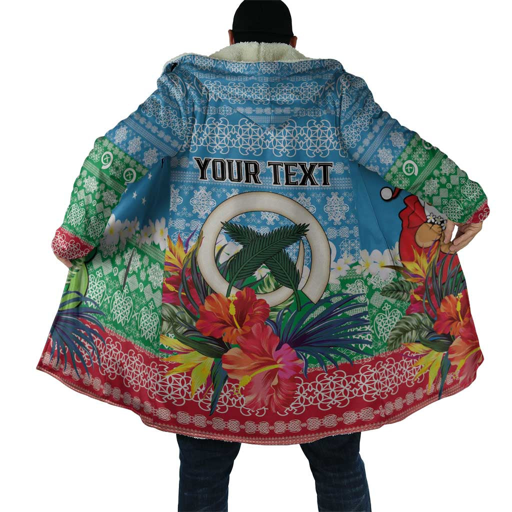 Personalised Sanma Joyeux Noel Cloak Proud To Be a Ni-Van Sand Drawing Art - Polynesian Pride