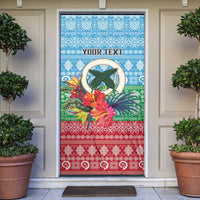 Personalised Sanma Joyeux Noel Door Cover Proud To Be a Ni-Van Sand Drawing Art - Polynesian Pride