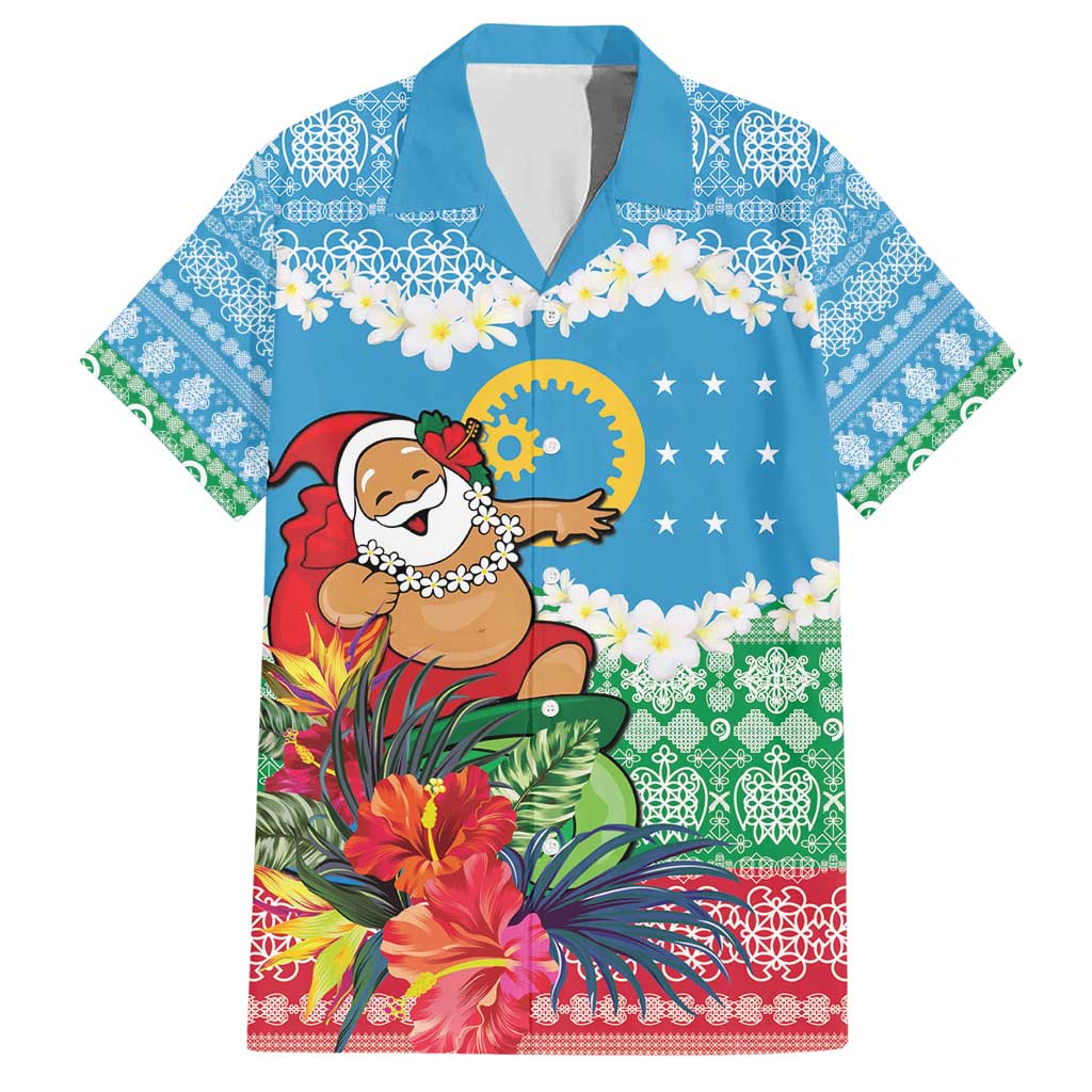 Personalised Sanma Joyeux Noel Hawaiian Shirt Proud To Be a Ni-Van Sand Drawing Art - Polynesian Pride