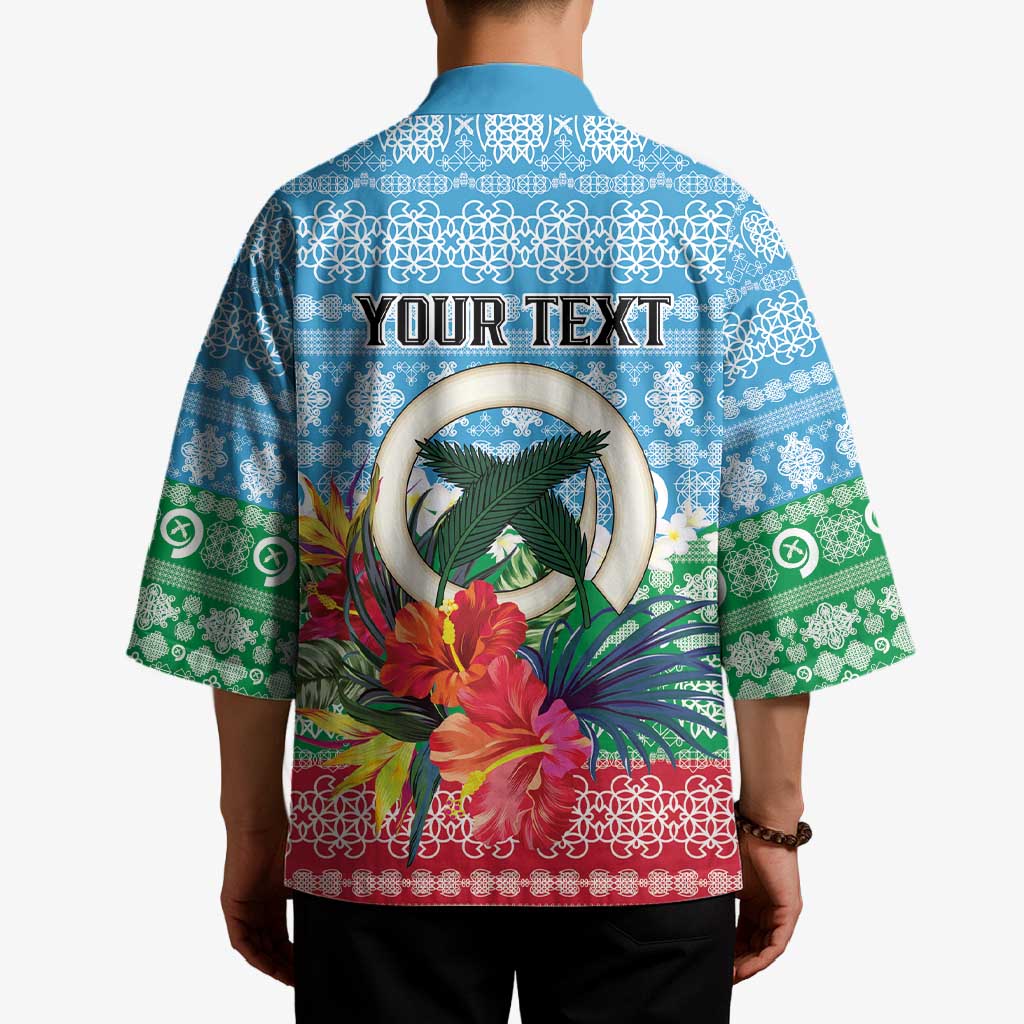 Personalised Sanma Joyeux Noel Kimono Proud To Be a Ni-Van Sand Drawing Art - Polynesian Pride