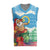 Personalised Sanma Joyeux Noel Christmas Knitted V-Neck Vest Proud To Be a Ni-Van Sand Drawing Art - Polynesian Pride