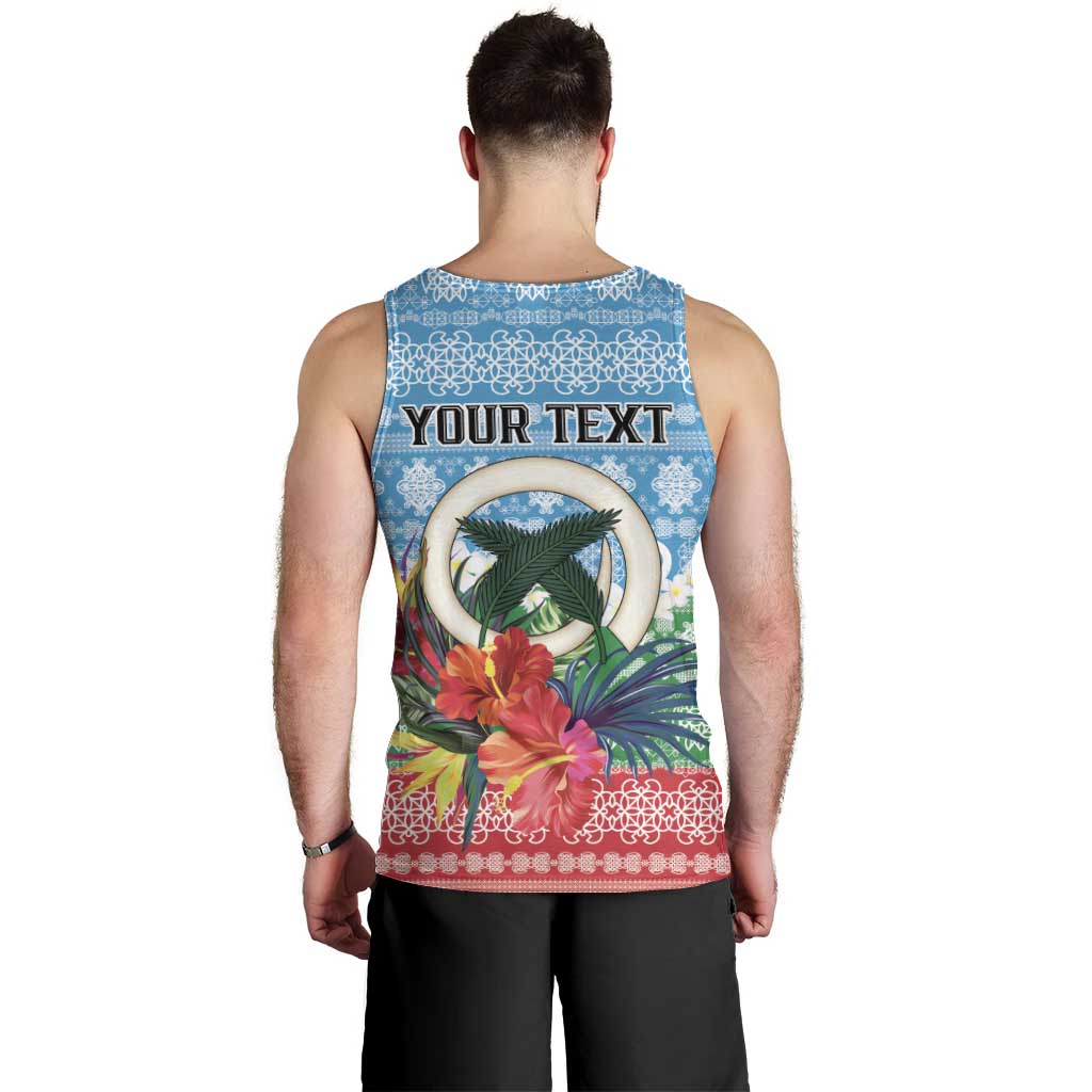 Personalised Sanma Joyeux Noel Men Tank Top Proud To Be a Ni-Van Sand Drawing Art - Polynesian Pride