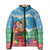 Personalised Sanma Joyeux Noel Padded Jacket Proud To Be a Ni-Van Sand Drawing Art - Polynesian Pride