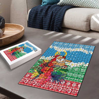 Personalised Sanma Joyeux Noel Puzzle Proud To Be a Ni-Van Sand Drawing Art - Polynesian Pride