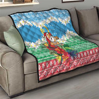Personalised Sanma Joyeux Noel Quilt Proud To Be a Ni-Van Sand Drawing Art - Polynesian Pride