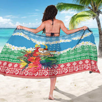 Personalised Sanma Joyeux Noel Sarong Proud To Be a Ni-Van Sand Drawing Art - Polynesian Pride