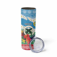 Personalised Sanma Joyeux Noel Skinny Tumbler Proud To Be a Ni-Van Sand Drawing Art - Polynesian Pride