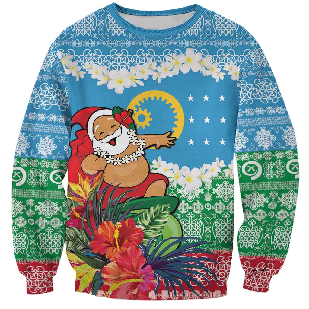 Personalised Sanma Joyeux Noel Sweatshirt Proud To Be a Ni-Van Sand Drawing Art - Polynesian Pride