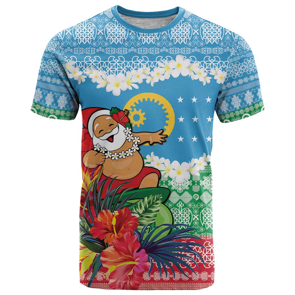 Personalised Sanma Joyeux Noel T Shirt Proud To Be a Ni-Van Sand Drawing Art - Polynesian Pride