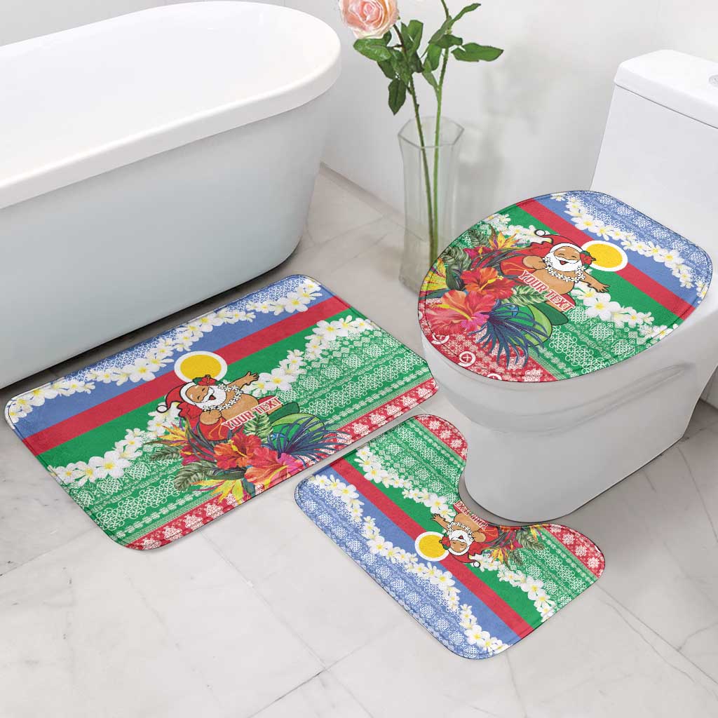 Personalised Shefa Joyeux Noel Bathroom Set Proud To Be a Ni-Van Sand Drawing Art - Polynesian Pride