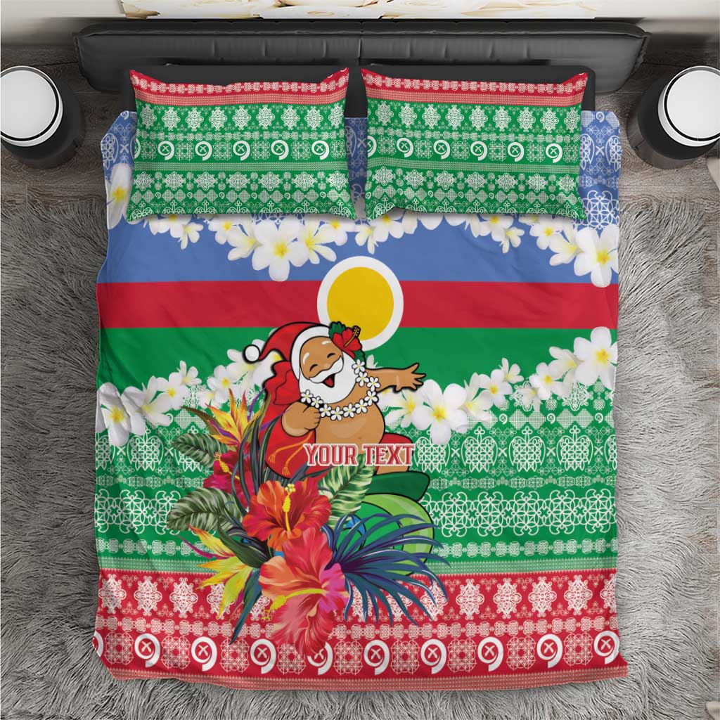 Personalised Shefa Joyeux Noel Bedding Set Proud To Be a Ni-Van Sand Drawing Art - Polynesian Pride