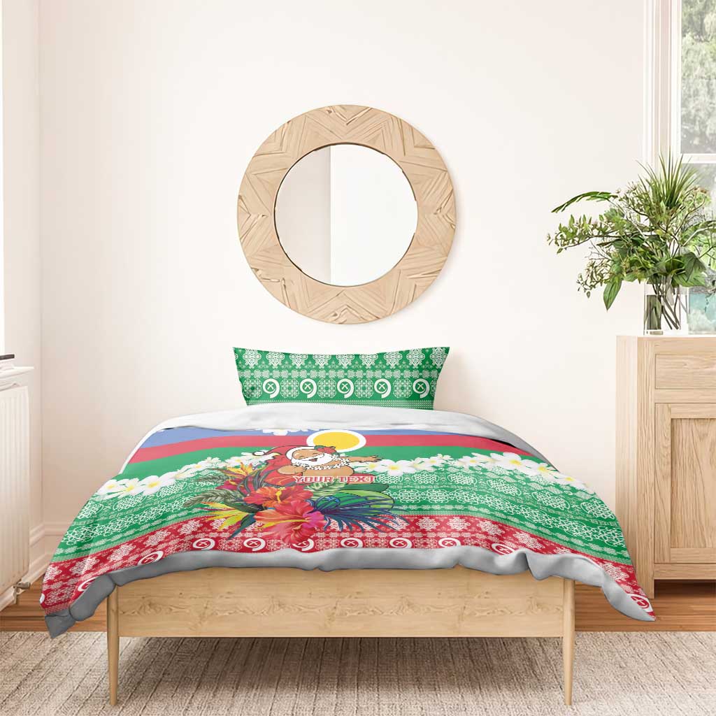Personalised Shefa Joyeux Noel Bedding Set Proud To Be a Ni-Van Sand Drawing Art - Polynesian Pride