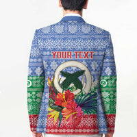 Personalised Shefa Joyeux Noel Blazer Proud To Be a Ni-Van Sand Drawing Art - Polynesian Pride