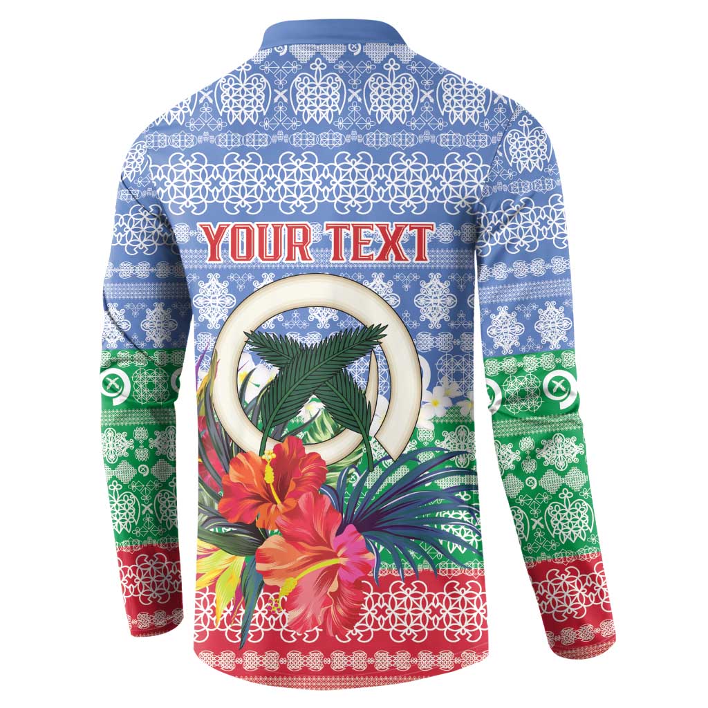 Personalised Shefa Joyeux Noel Button Sweatshirt Proud To Be a Ni-Van Sand Drawing Art - Polynesian Pride