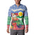Personalised Shefa Joyeux Noel Button Sweatshirt Proud To Be a Ni-Van Sand Drawing Art - Polynesian Pride