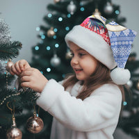 Personalised Shefa Joyeux Noel Christmas Santa Hat Proud To Be a Ni-Van Sand Drawing Art - Polynesian Pride