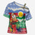 Personalised Shefa Joyeux Noel Cross Shoulder Shirt Proud To Be a Ni-Van Sand Drawing Art - Polynesian Pride
